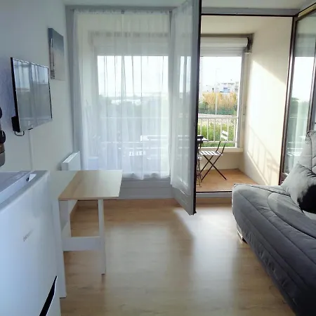 Studio 4 Pers Bord De Mer Avec Parking Apartman